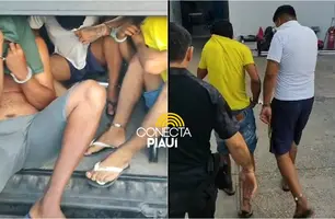 Polícia prende três indivíduos com motos roubadas e armas em Teresina (Foto: Repórter 12 / Conecta Piauí)