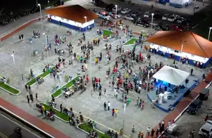 Praça da Cafezeiras Elias Gonçalves da Silva em Buriti dos Lopes (Foto: Reprodução - Redes Sociais)