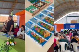 Prefeito Alandelon do Zé Filho participa da Jornada Pedagógica em Madeiro (Foto: Reprodução)