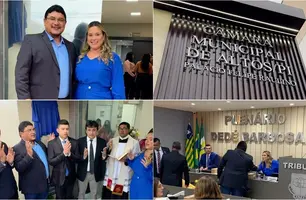 Prefeito de Altos participa da abertura dos trabalhos na Câmara Municipal (Foto: Reprodução)