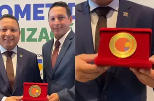 Prefeito de Alvorada do Gurguéia recebe selo de ouro pela alfabetização infantil (Foto: Reprodução)