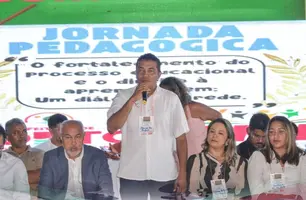 Prefeito de Porto participa da Jornada Pedagógica e anuncia bônus à professores (Foto: Reprodução)