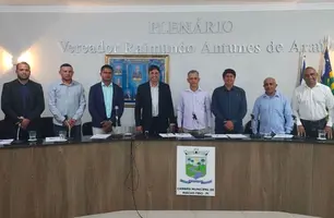 Prefeito Jabes Júnior participa da abertura do ano legislativo em Riacho Frio (Foto: Reprodução/Redes Sociais)