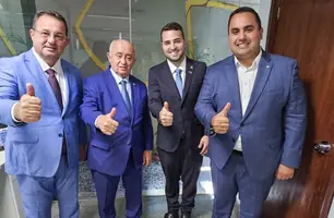 Prefeito Manoel Neto busca investimentos para Aroazes em reunião com deputados (Foto: Reprodução)