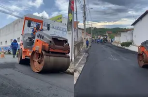 Prefeitura de Água Branca investe mais de R$ 1 milhão em asfaltamento urbano (Foto: Reprodução)