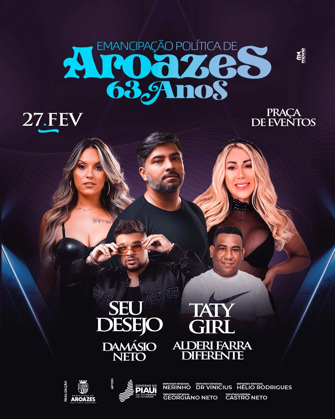 Prefeitura de Aroazes anuncia grande festa para comemorar aniversário de 63 anos