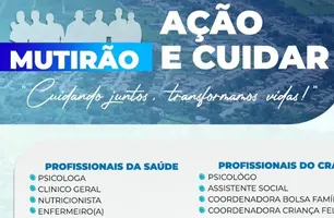 Prefeitura de Madeiro realiza Mutirão "Ação e Cuidar" na localidade Canto Grande (Foto: Reprodução)