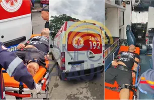 Preso por violência doméstica é encaminhado para o HUT após passar mal (Foto: Conecta Piauí)