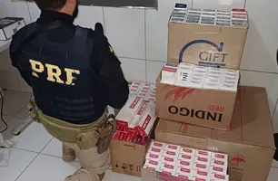 PRF apreende mais de 1500 maços de cigarros contrabandeados na BR-230 no Maranhão (Foto: Divulgação/PRF-PI)