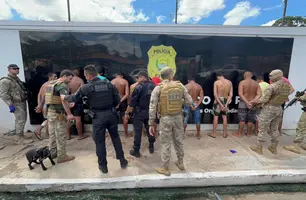 Prisões de 14 membros da fação CV na zona Norte de Teresina (Foto: Conecta Piauí)