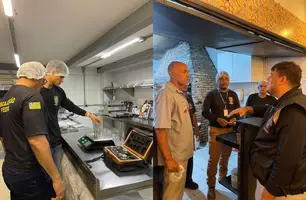 Procon e Imepi fiscalizam balanças em churrascarias e açaiterias em Teresina (Foto: Ascom Imepi)