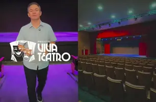 Rafael Brito anuncia a reabertura do Teatro Municipal com o projeto "Viva Teatro" (Foto: Reprodução)