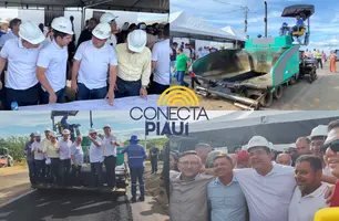 Rafael Fonteles institui o Mais Saúde e vistoria obras em Jacobina do Piauí (Foto: Conecta Piauí)