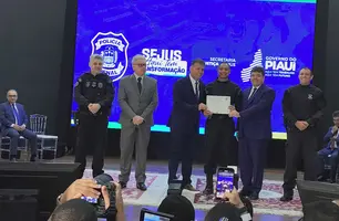 Rafael Fonteles participa da formatura de novos policial penais do Piauí (Foto: Conecta Piauí)