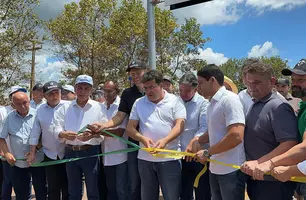 'Rodovia da Soja': governador entrega trecho da PI-392 em Baixa Grande do Ribeiro (Foto: Joseph Silva/Conecta Piauí)