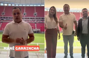 Secretaria de Esportes estuda melhorias no Albertão após visita ao Mané Garrincha (Foto: Reprodução/ Redes Sociais)