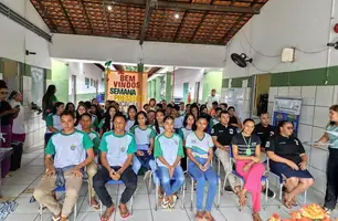 Secretarias de Curralinhos promovem roda de conversa sobre saúde mental e prevenção em escola (Foto: Reprodução)