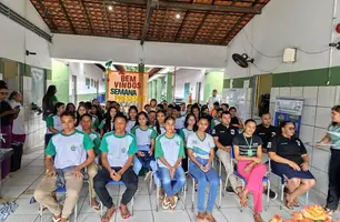 Secretarias de Curralinhos promovem roda de conversa sobre saúde mental e prevenção em escola (Foto: Reprodução)
