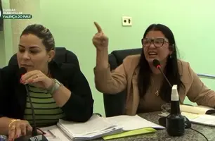 Sessão solene na Câmara de Valença do Piauí é marcada por bate-boca (Foto: Reprodução)