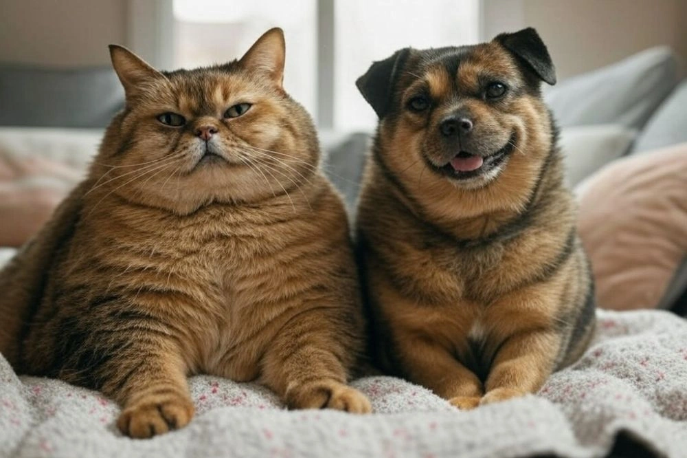 Sobrepeso em cães e gatos pode reduzir expectativa de vida e causar doenças