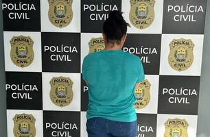 Suspeita de aplicar golpes financeiros contra idosos é presa em Esperantina (Foto: Divulgação/Polícia Civil)