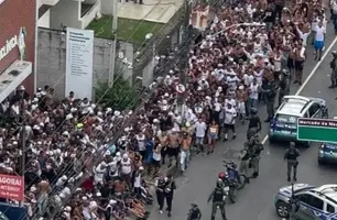 Torcidas de Sport e Santa Cruz entram em confronto antes do clássico em Pernambuco (Foto: Reprodução)