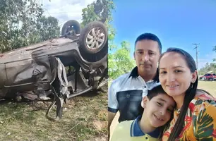 Três membros de uma família morrem após grave acidente de carro em Batalha (Foto: Reprodução)