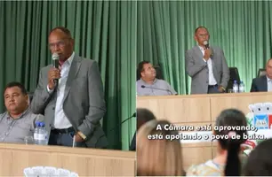 Zé Luís participa do inicio dos trabalhos legislativos em Baixa Grande do Ribeiro (Foto: Reprodução)