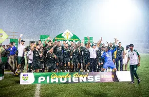 Altos-PI, Campeão Piauiense de 2024 (Foto: Samuel Pereira/Altos)