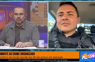 Apresentador Ieldyson Vasconcelos e delegado Charles Pessoa (Foto: Reprodução)