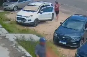 Assista: filho de vereador de Timon é assaltado na saída do Banco do Brasil (Foto: Reprodução)