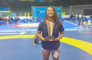 Atleta piauiense se prepara para Campeonato Brasileiro Sub-20 de Wrestling (Foto: Reprodução)