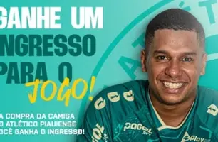 Atlético Piauiense oferece ingresso na compra de camisa de jogo da Copa do Brasil (Foto: Reprodução)