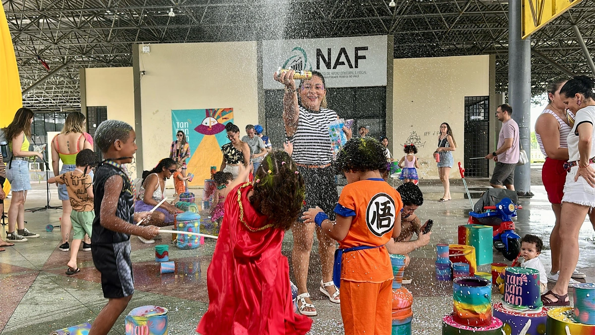 Bloco Tan-Dan-Dan anima crianças com muita folia e lazer para famílias em Teresina