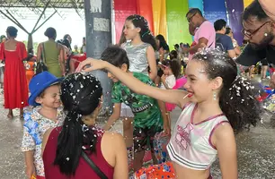 Bloco Tan-Dan-Dan anima crianças com muita folia e lazer para famílias em Teresina (Foto: Conecta Piauí)