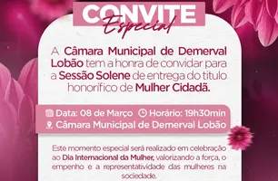 Câmara de Demerval Lobão realiza Sessão Solene em homenagem ao Dia da Mulher (Foto: Reprodução)