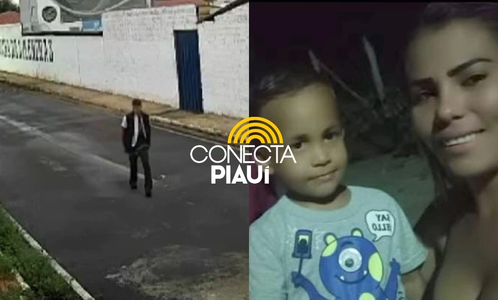 Câmera flagra principal suspeito de matar grávida e filhos antes do crime no Piauí