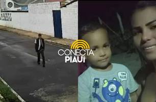 Câmera flagra principal suspeito de matar grávida e filhos antes do crime no Piauí (Foto: Reprodução)