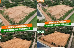 Campo de futebol em Curimatá (Foto: Reprodução/Instagram)