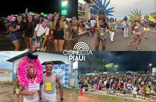 Demerval Lobão celebra a maior Segundona de Carnaval com multidão nas ruas (Foto: Lourrany Meneses/Conecta Piauí)