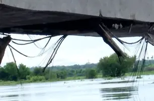Dnit interdita ponte sobre Rio Pindaré na BR-316 no Maranhão por risco estrutural (Foto: Reprodução)