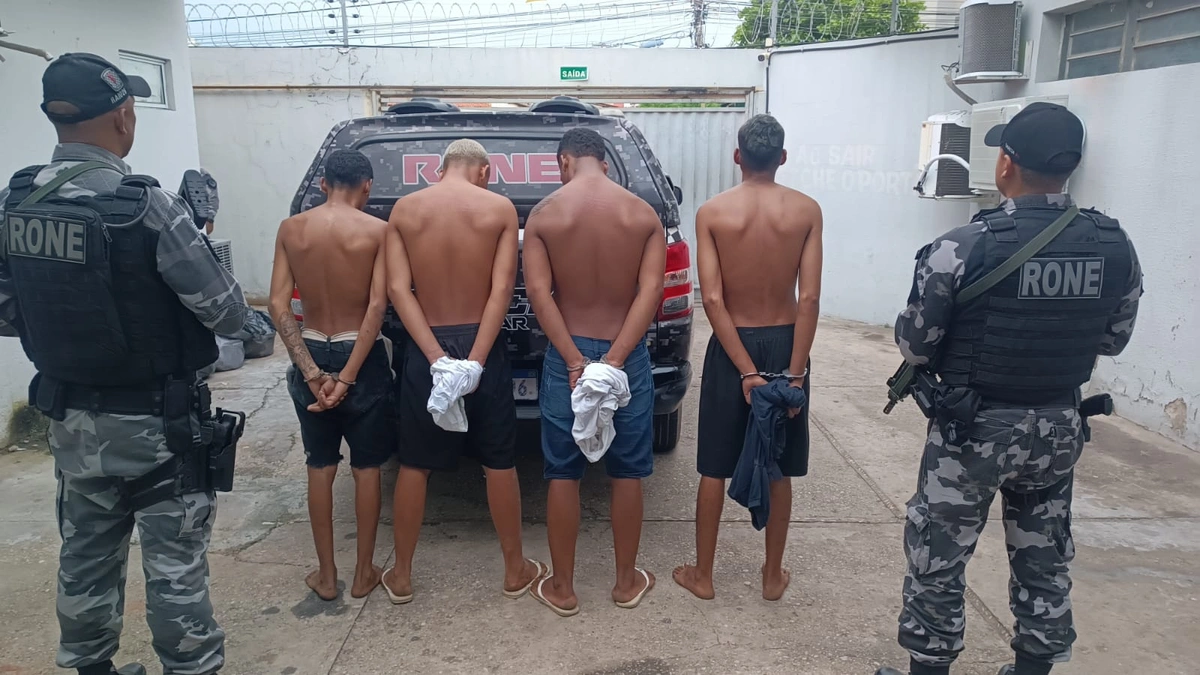 Dois homens são presos e dois adolescentes são apreendidos por tráfico em Teresina