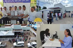 Em Tamboril, governador vistoria Saúde Digital e autoriza recuperação da PI-264 (Foto: Conecta Piauí)