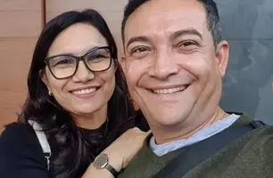 Ex-prefeita de Timon Dinair Veloso e marido (Foto: Reprodução)