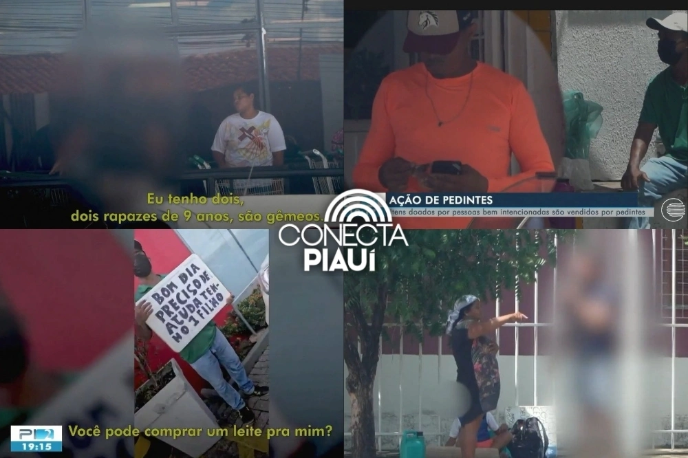 Flagrante: Pedintes organizam esquema e revendem doações em Teresina