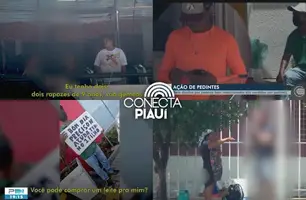 Flagrante: Pedintes organizam esquema e revendem doações em Teresina (Foto: Reprodução)