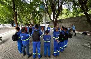 Funcionários da Águas do Piauí (Foto: Reprodução)