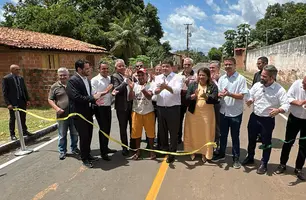Governador inaugura obras de pavimentação após celebração da Batalha do Jenipapo (Foto: Conecta Piauí)