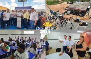 Governador inaugura obras em Canto do Buriti e destaca grandes investimentos (Foto: Conecta Piauí)