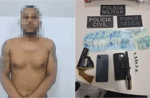 Homem é perseguido pela polícia, faz família de refém e é preso no Piauí (Foto: Reprodução)